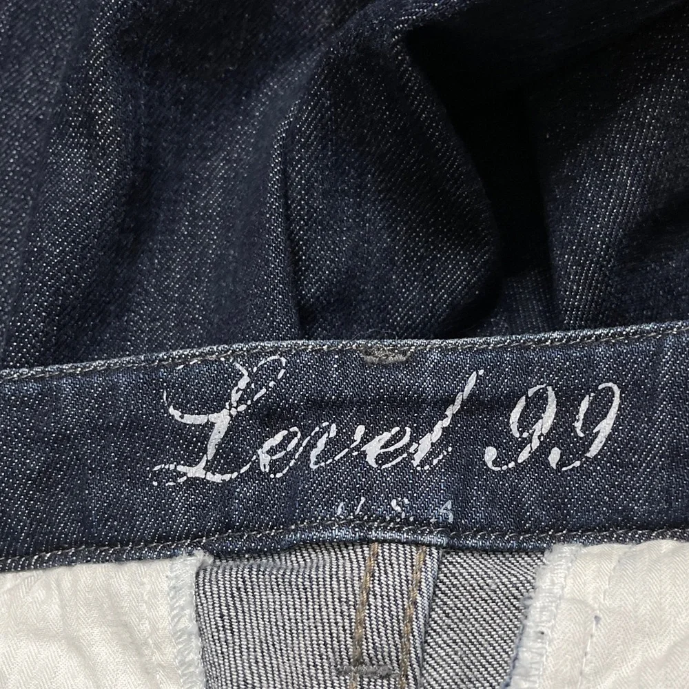 Level 99 Capri Dark Blue Cropped Size 27 Jeans - Picture 5 of 10